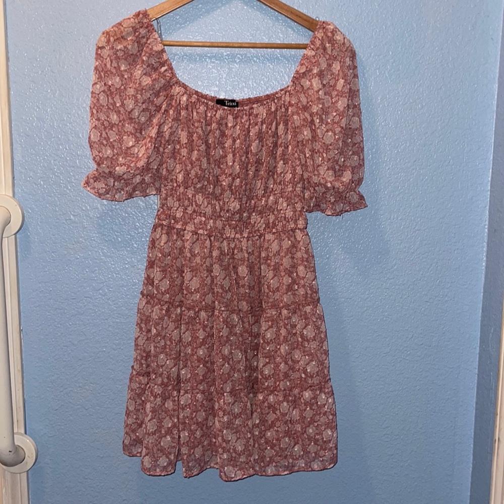Women’s pink  floral small trixxi dress